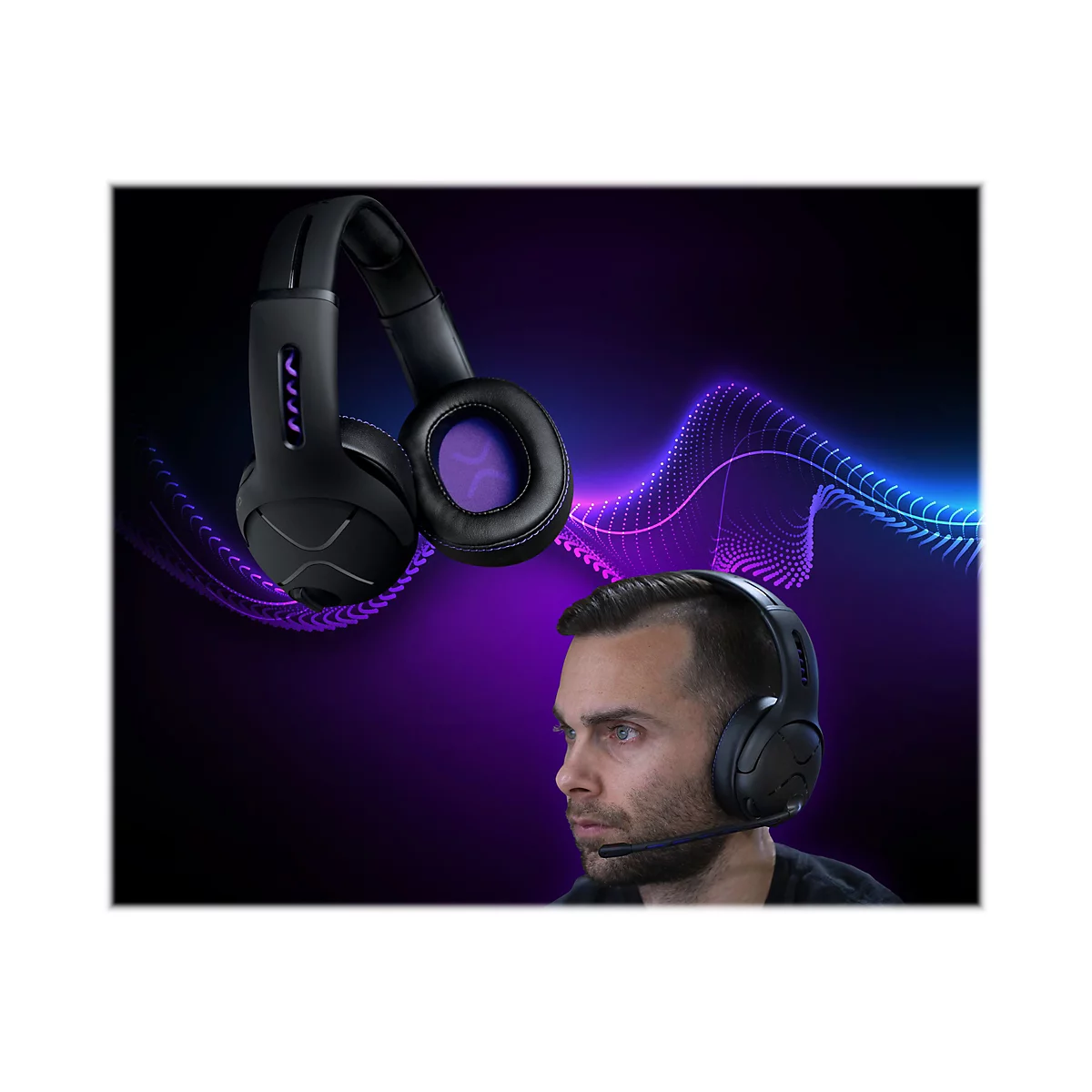 Victrix Gambit - Headset - ohrumschließend - kabellos, kabelgebunden - 3,5 mm Stecker - Geräuschisolierung