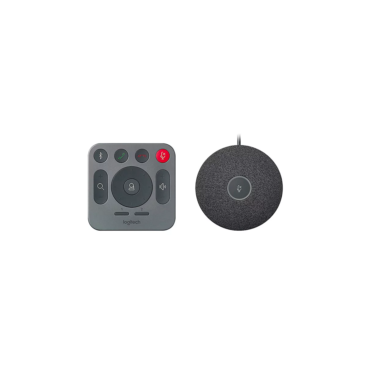 Videokonferenzen Set Logitech® Rally Plus, für bis zu 46 Teilnehmer, Webcam mit Schwenk-/Neige-/Zoomfunktion, Mikrofon