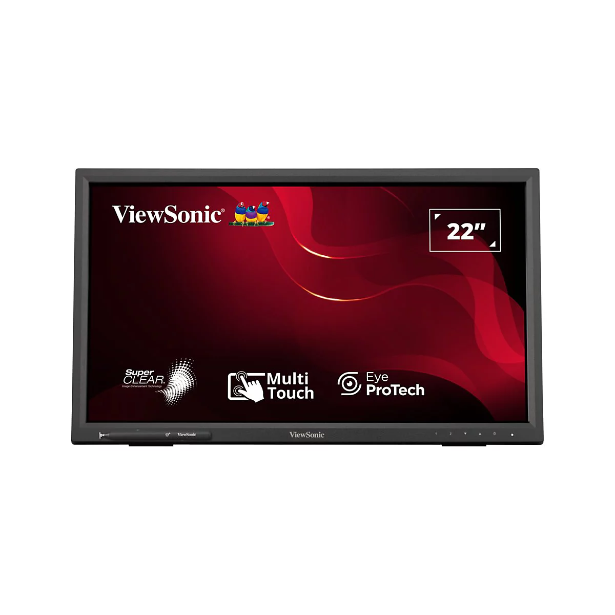 ViewSonic TD2223-2 - LED-Monitor - 55.9 cm (22') (21.5' sichtbar) - Touchscreen - 1920 x 1080 Full HD (1080p) @ 75 Hz - VA