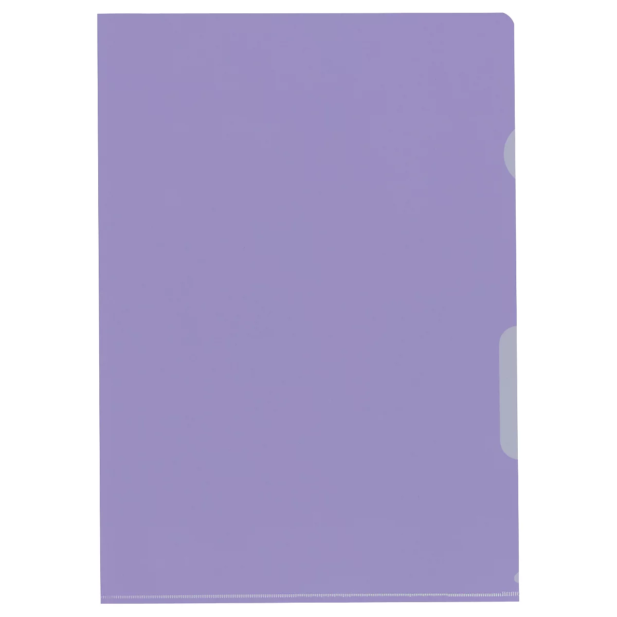 Purple file folder. Transparent markers are on the right side.