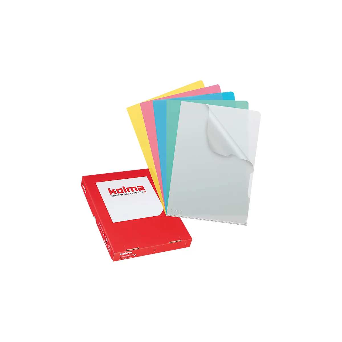 Visa Dossier CopyResistant Lisse SuperStrong, DIN A4, dokumentenecht, extra stark, 100 Stück, farbsortiert