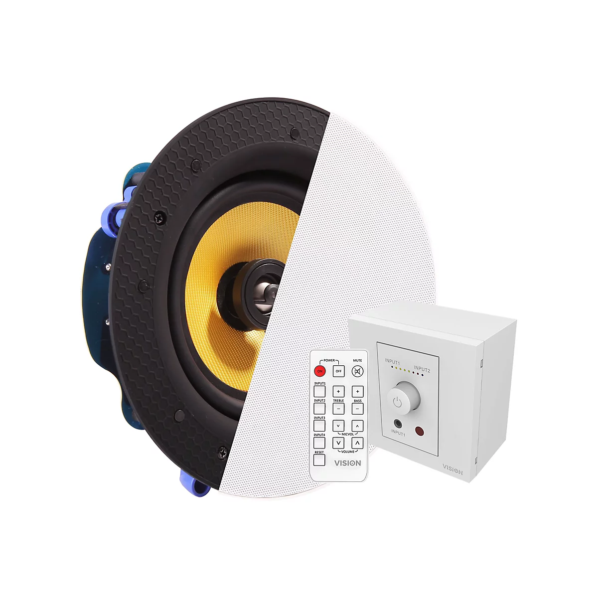 Vision TC3-AMP+CS-1900 - Audiosystem - 2 x 25 Watt - weiß