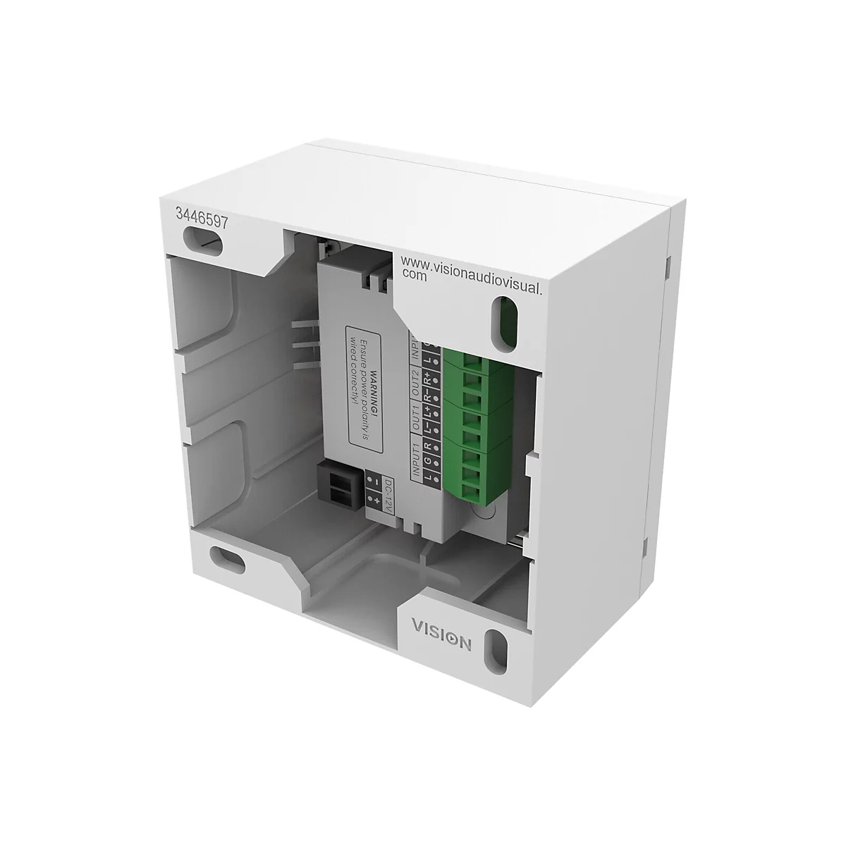 Vision TC3-AMP+CS-1900 - Audiosystem - 2 x 25 Watt - weiß