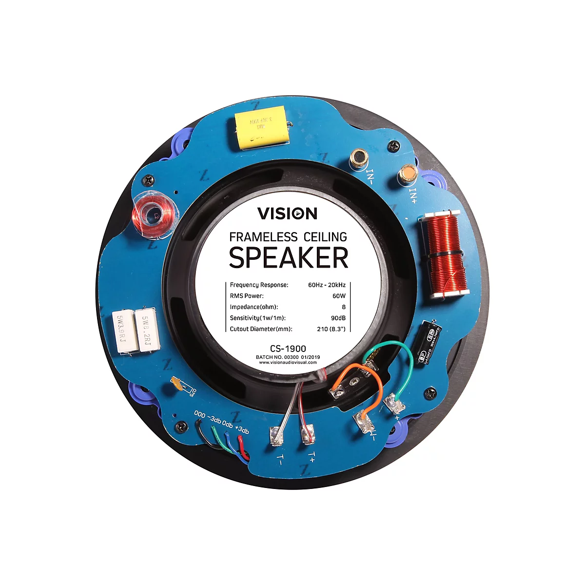 Vision TC3-AMP+CS-1900 - Audiosystem - 2 x 25 Watt - weiß