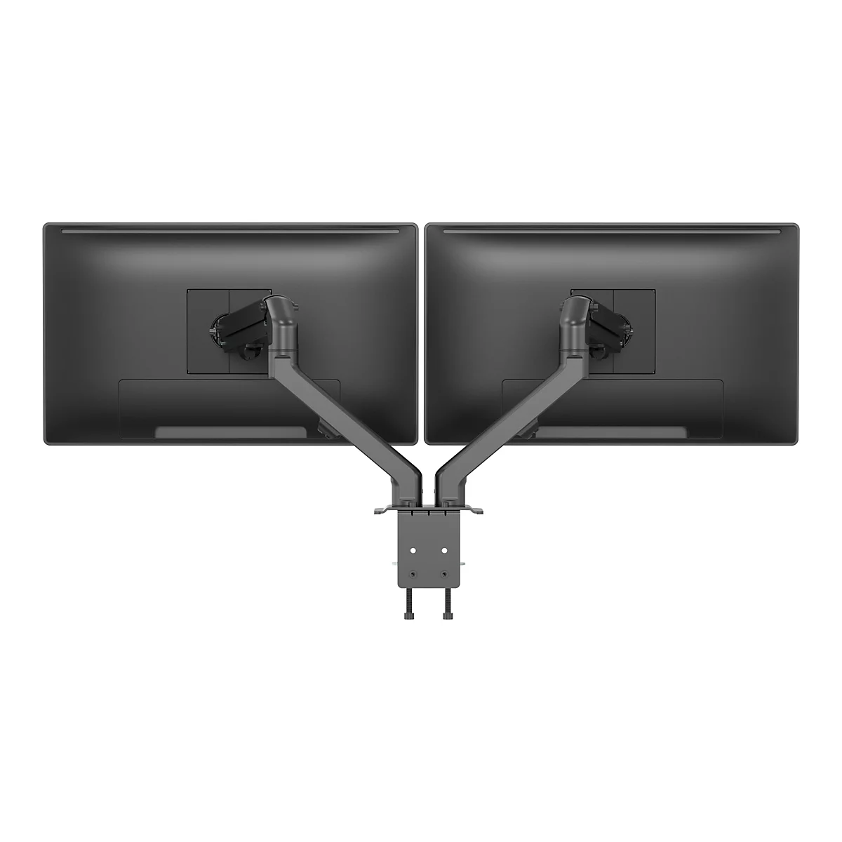 Vision VFM-DAD/4 - Befestigungskit - einstellbarer Arm - für 2 LCD-Displays oder LCD-Display und Notebook/Tablet - Aluminium, Stahl - mattschwarz
