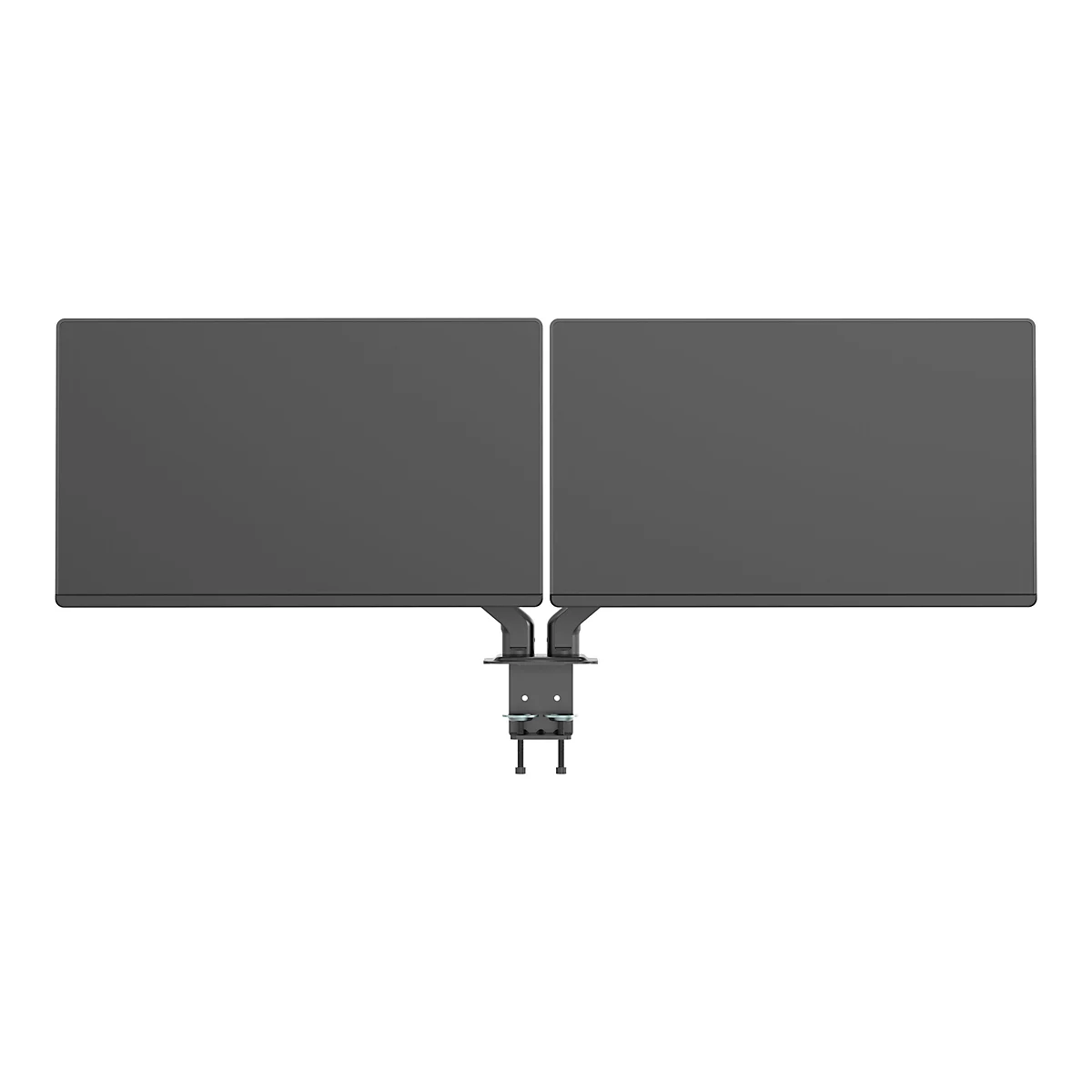 Vision VFM-DAD/4 - Befestigungskit - einstellbarer Arm - für 2 LCD-Displays oder LCD-Display und Notebook/Tablet - Aluminium, Stahl - mattschwarz