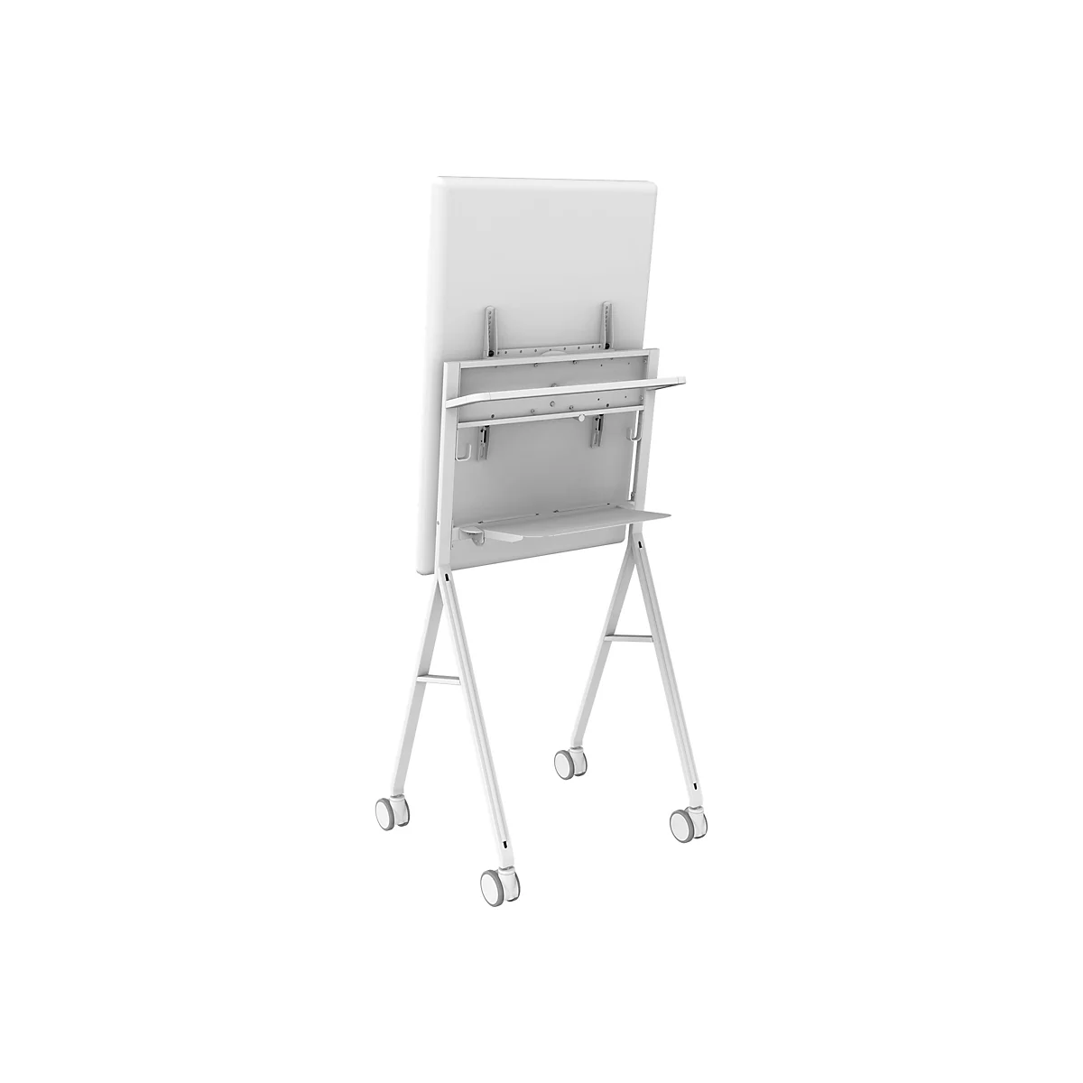 Vision VFM-F10 - Wagen - für Flachbildschirm - Stahl - Off-White - Bildschirmgröße: 127-139.7 cm (50'-55')