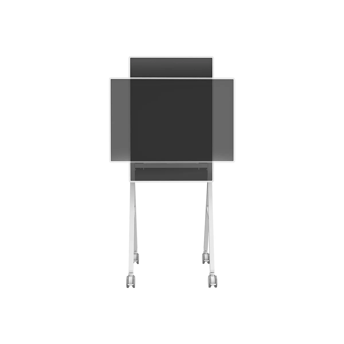 Vision VFM-F10 - Wagen - für Flachbildschirm - Stahl - Off-White - Bildschirmgröße: 127-139.7 cm (50'-55')