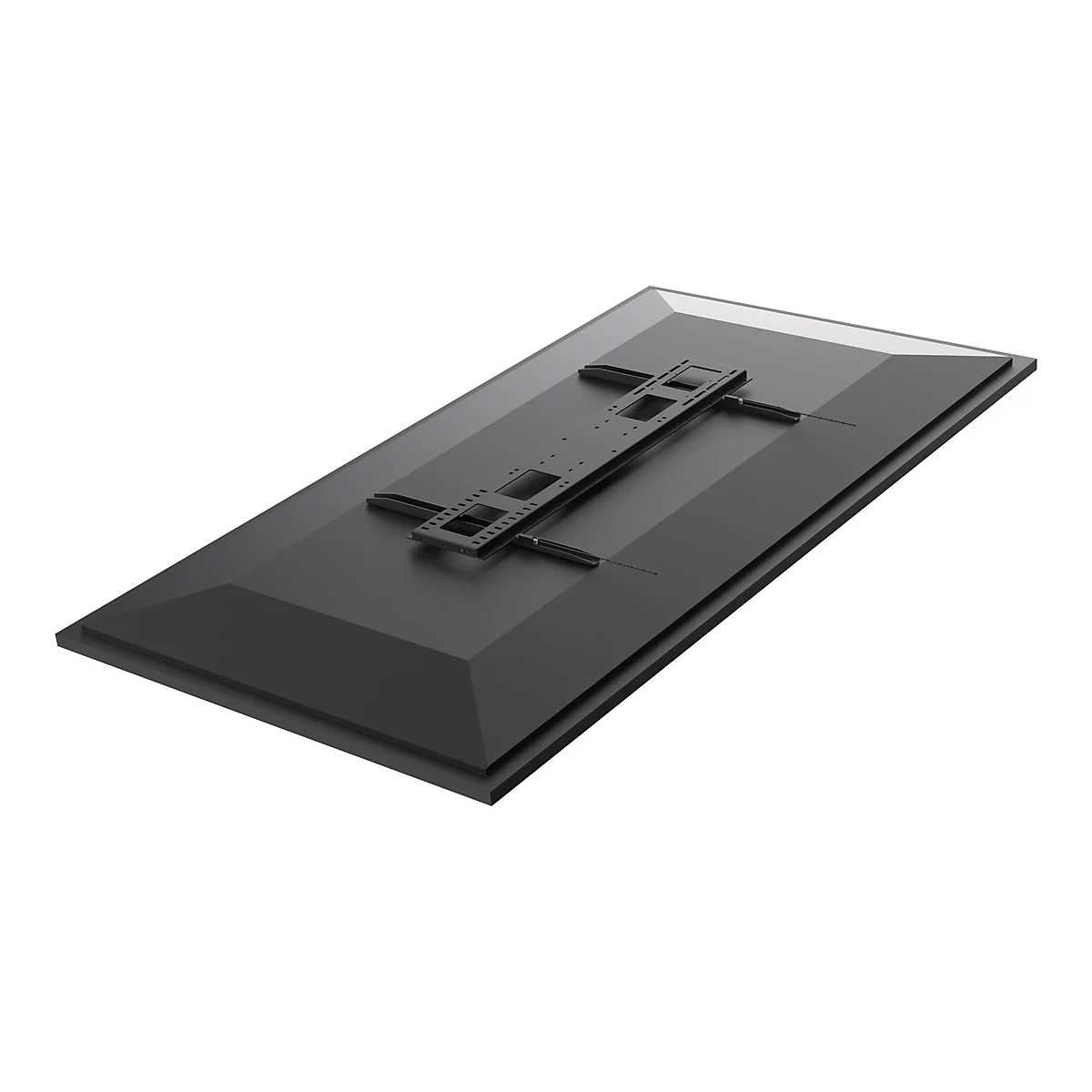 Vision VFM-W10X6 - Heavy Duty - Klammer - für Media Player / LCD-Display - kaltgewalzter Stahl - Schwarz