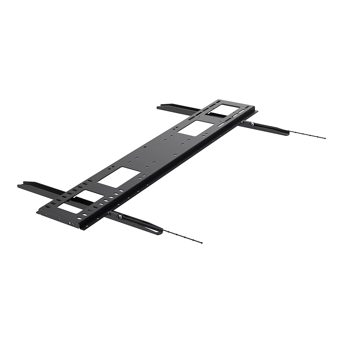 Vision VFM-W10X6 - Heavy Duty - Klammer - für Media Player / LCD-Display - kaltgewalzter Stahl - Schwarz