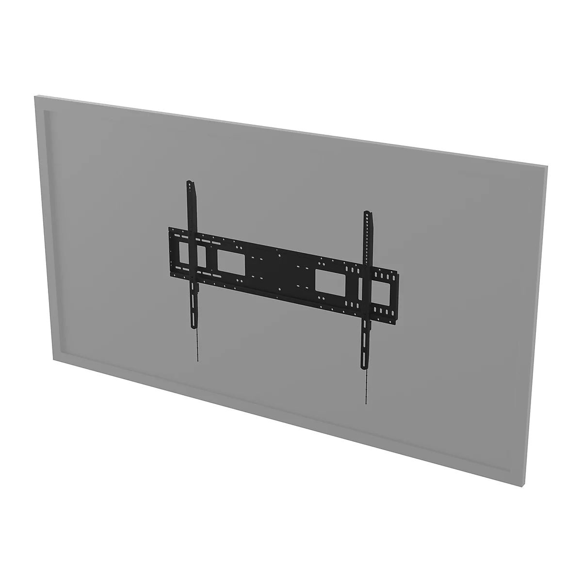 Vision VFM-W10X6 - Heavy Duty - Klammer - für Media Player / LCD-Display - kaltgewalzter Stahl - Schwarz
