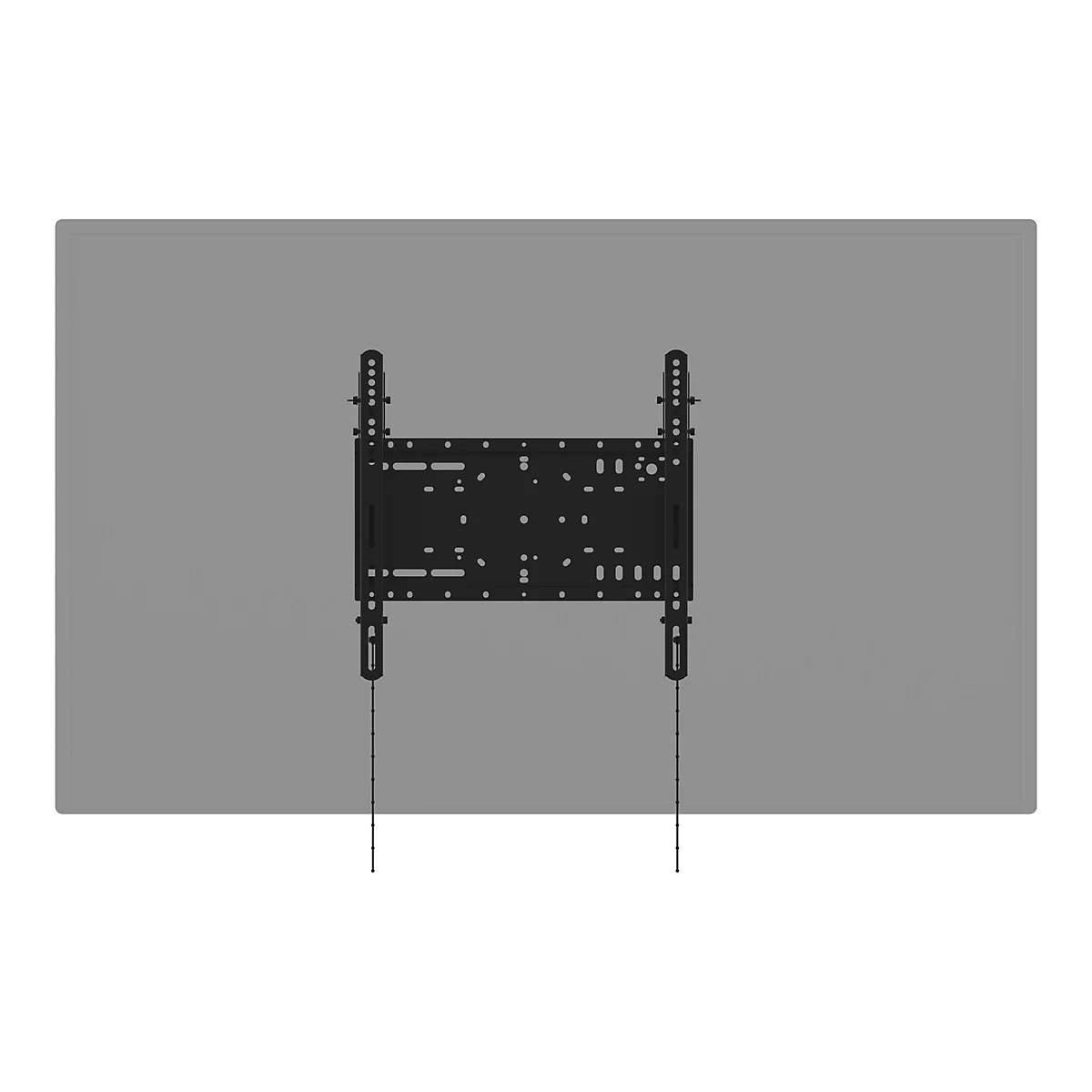 Vision VFM-W4X4T - Heavy Duty - Klammer - neigen - für Media Player / LCD-Display - kaltgewalzter Stahl