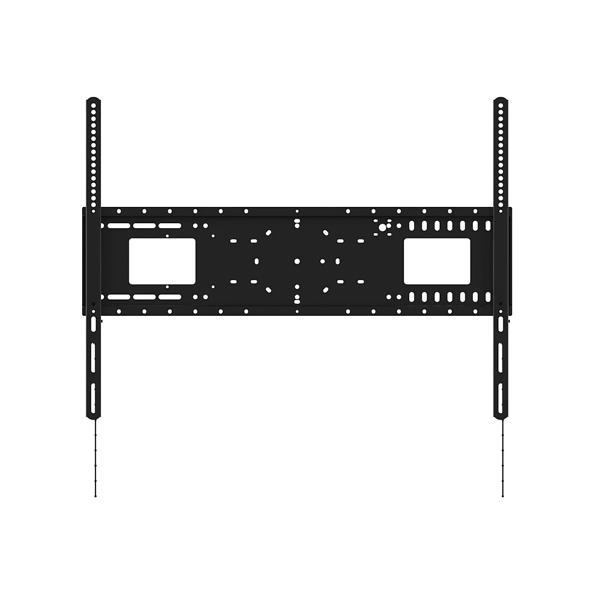 Vision VFM-W8X6 - Heavy Duty - Klammer - für Media Player / LCD-Display - kaltgewalzter Stahl - Schwarz