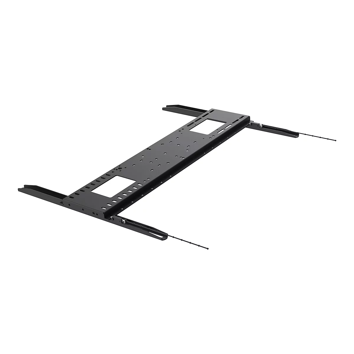 Vision VFM-W8X6 - Heavy Duty - Klammer - für Media Player / LCD-Display - kaltgewalzter Stahl - Schwarz