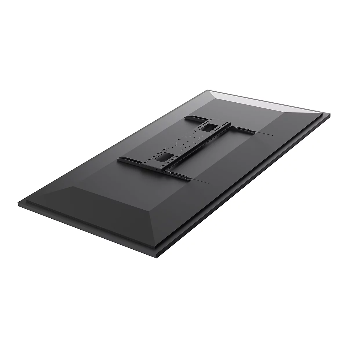 Vision VFM-W8X6 - Heavy Duty - Klammer - für Media Player / LCD-Display - kaltgewalzter Stahl - Schwarz