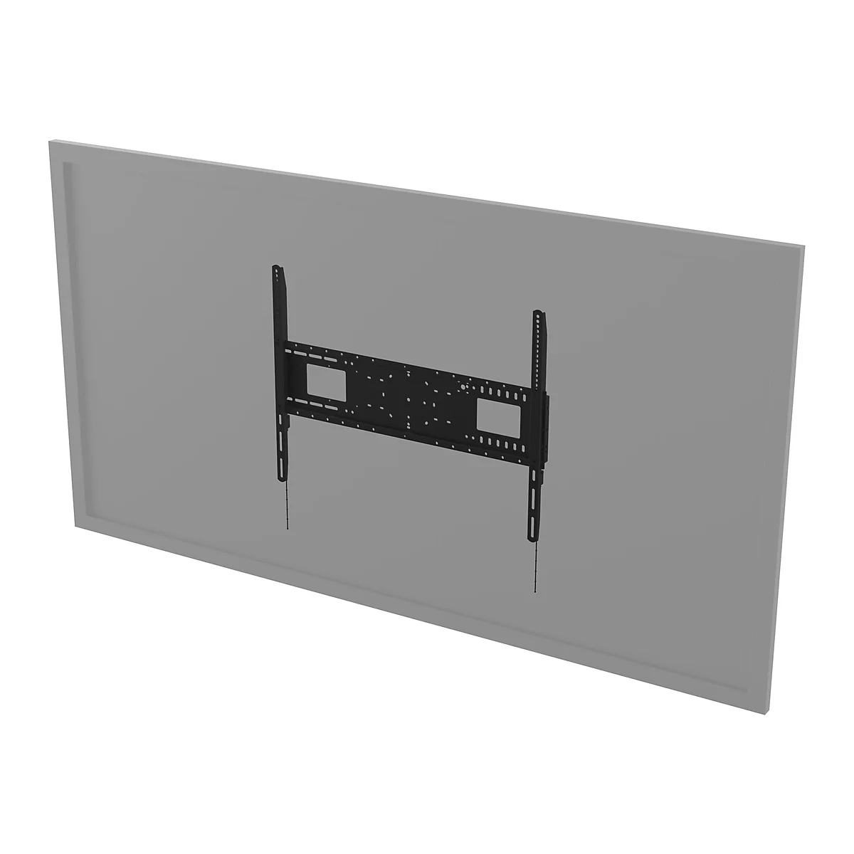 Vision VFM-W8X6 - Heavy Duty - Klammer - für Media Player / LCD-Display - kaltgewalzter Stahl - Schwarz