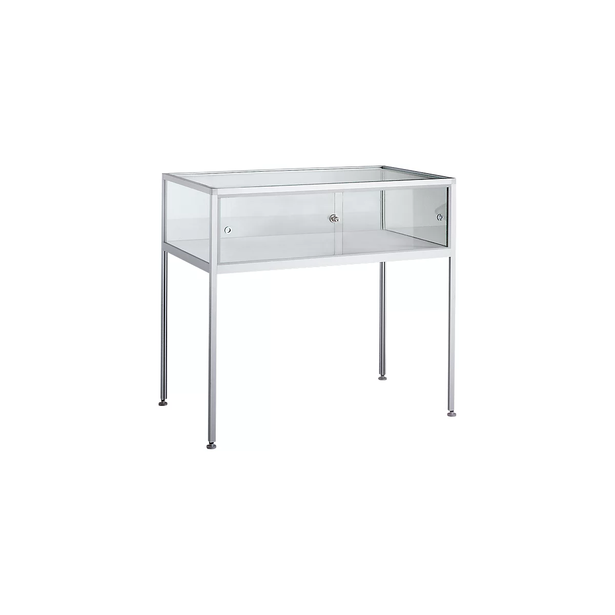 Vitrine de présentation verticale STV-35, l. 1000 x P 600 x H 900 mm, profilé en aluminium