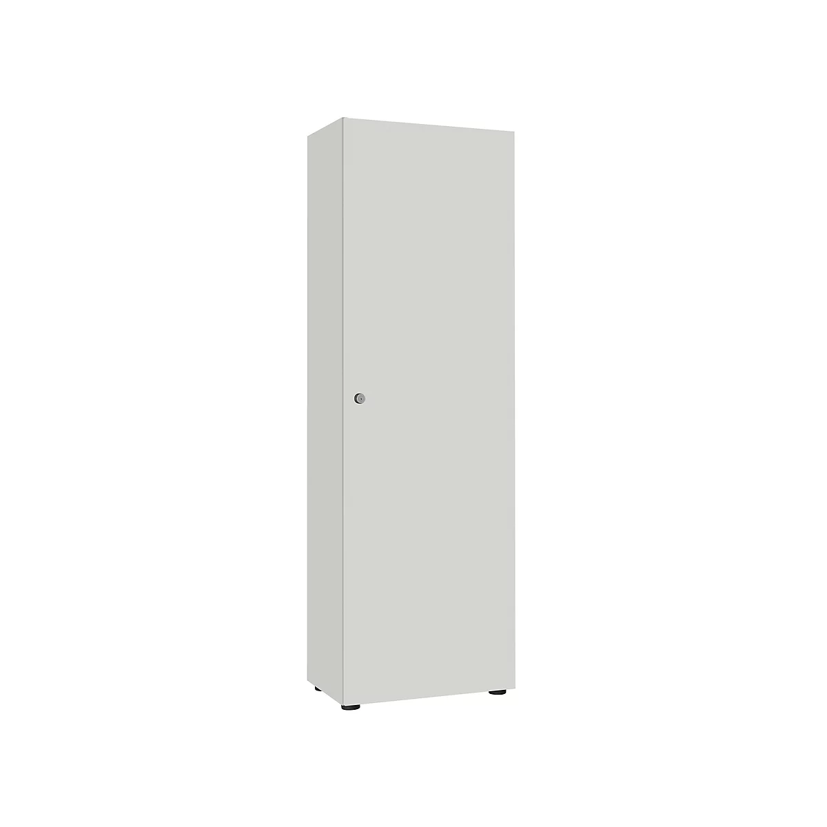 Vleugeldeurkast 1-deurs, zonder akoestische wand, B 600 mm, zilver