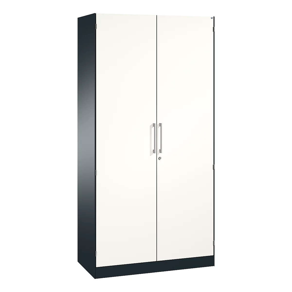 Vleugeldeurkast ASISTO C 3000, 5 ordnerhoogten, B 1000 mm, antraciet/wit