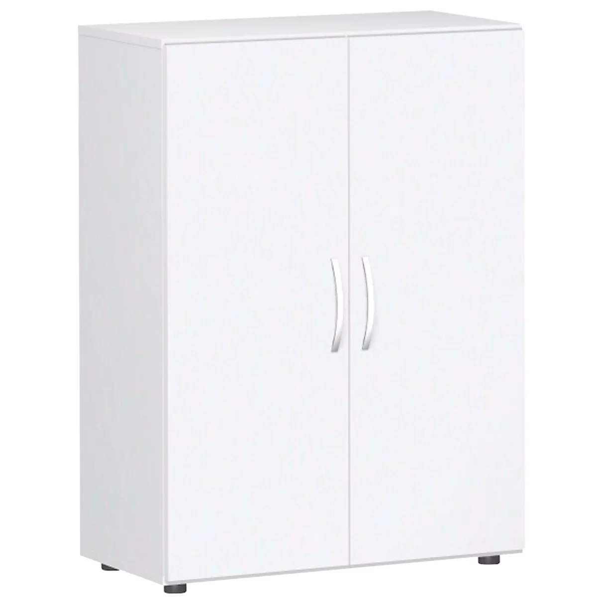 Vleugeldeurkast PALENQUE, 3 ordnerhoogten, B 800 x D 420 x H 1104 mm, wit