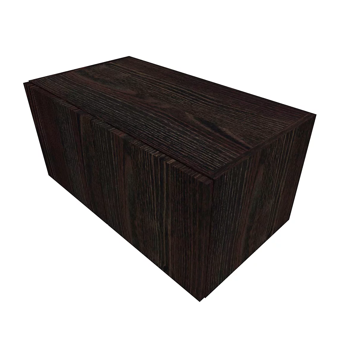 Vleugeldeurkast SOLUS PLAY, 1 ordnerhoogte, zonder handgreep, B 800 x D 440 x H 374 mm, moeraseik