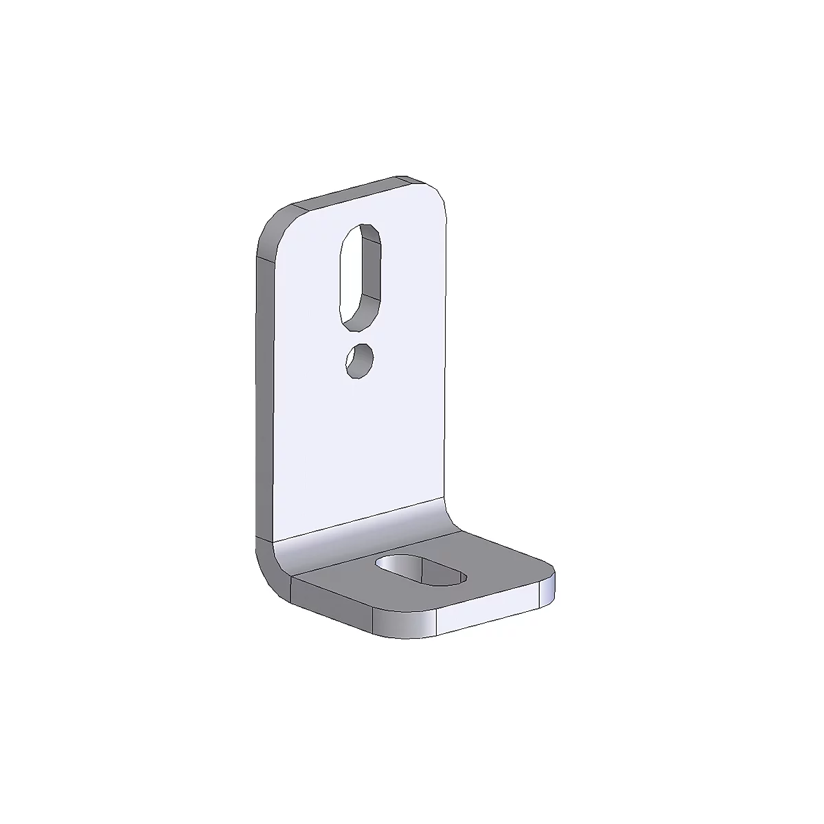Vloerbevestiging voor aluminium plateau