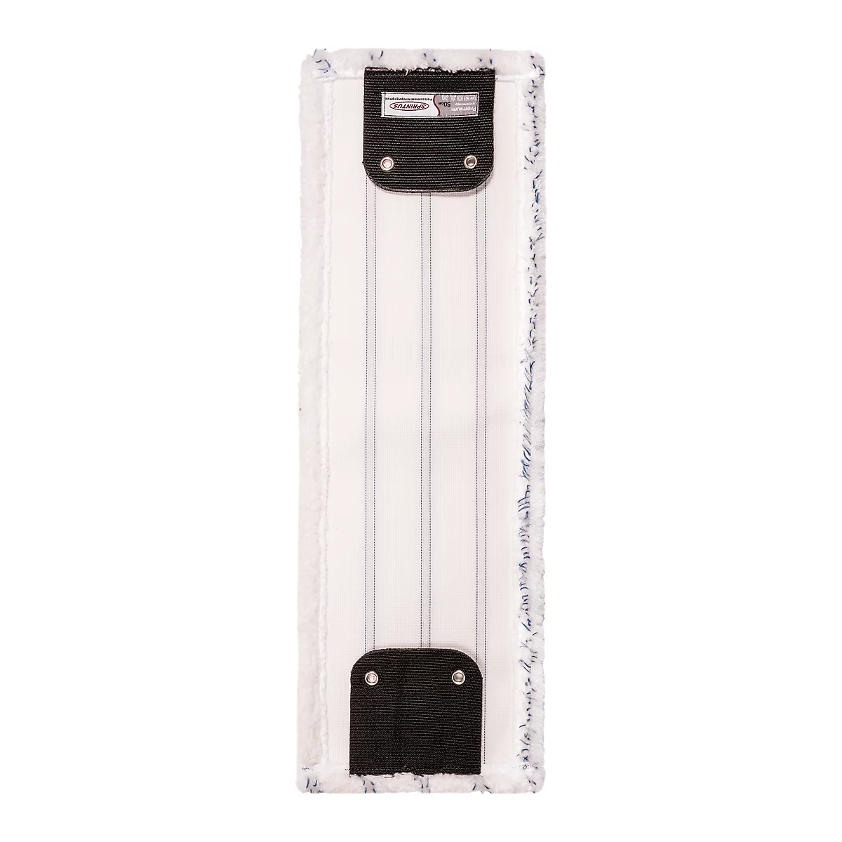 Vloermopdoek Sprintus Premium, microvezel/haar, met flappen, B 500 mm, 5 stuks, wit/blauw