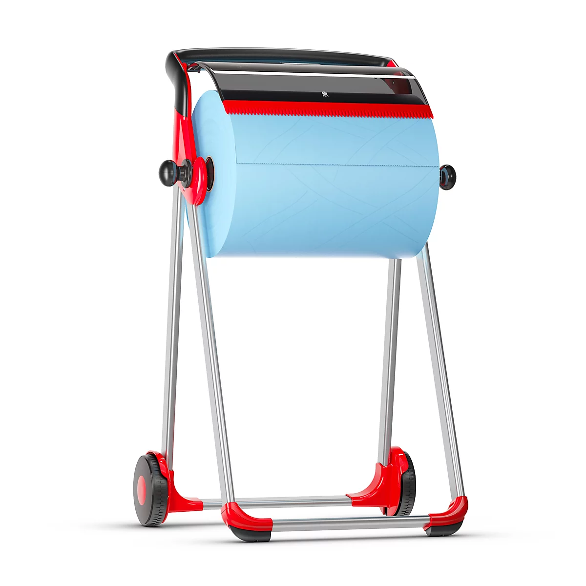 Vloerstandaard + 1 rol, gratis zwart/rood