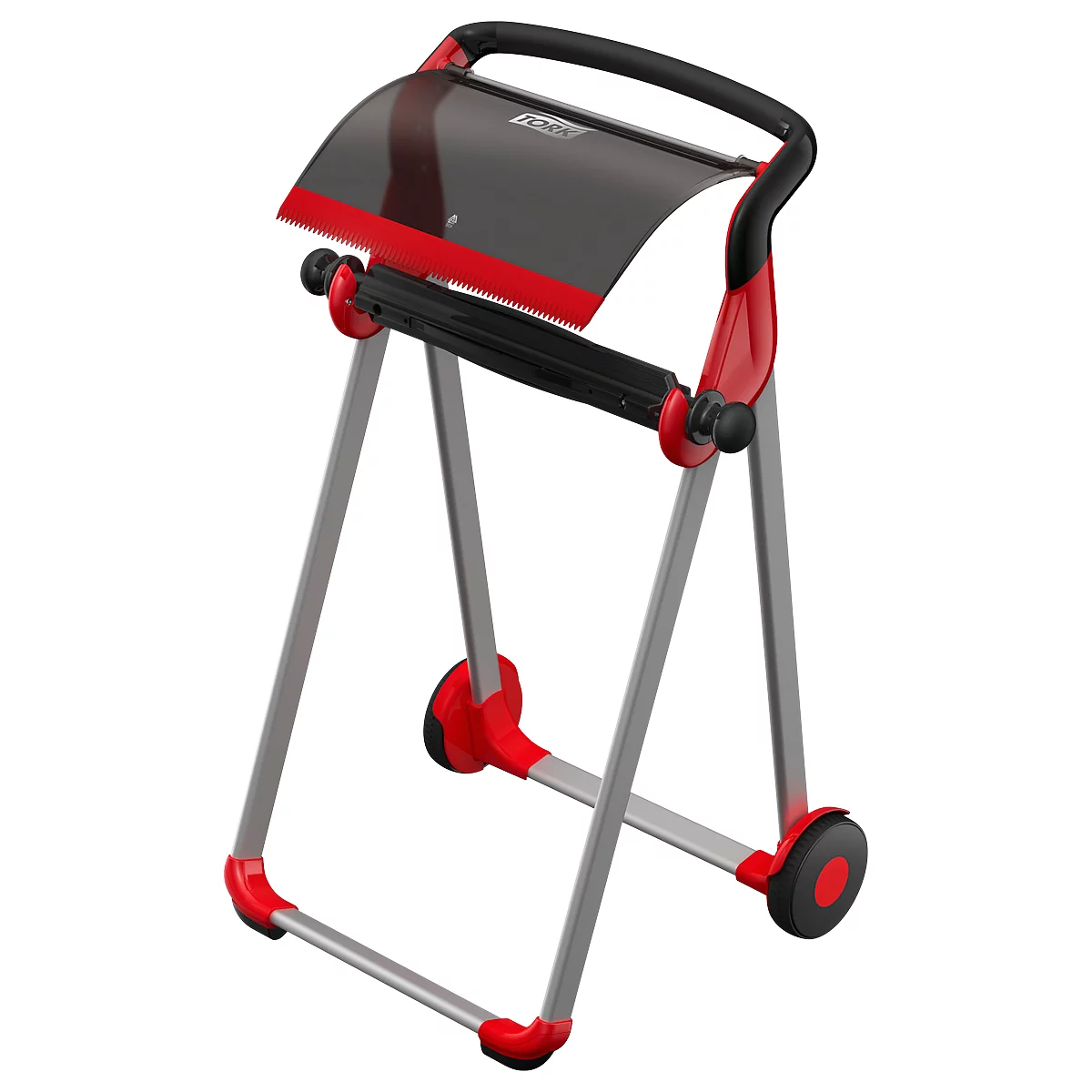 Vloerstandaard, zwart/rood