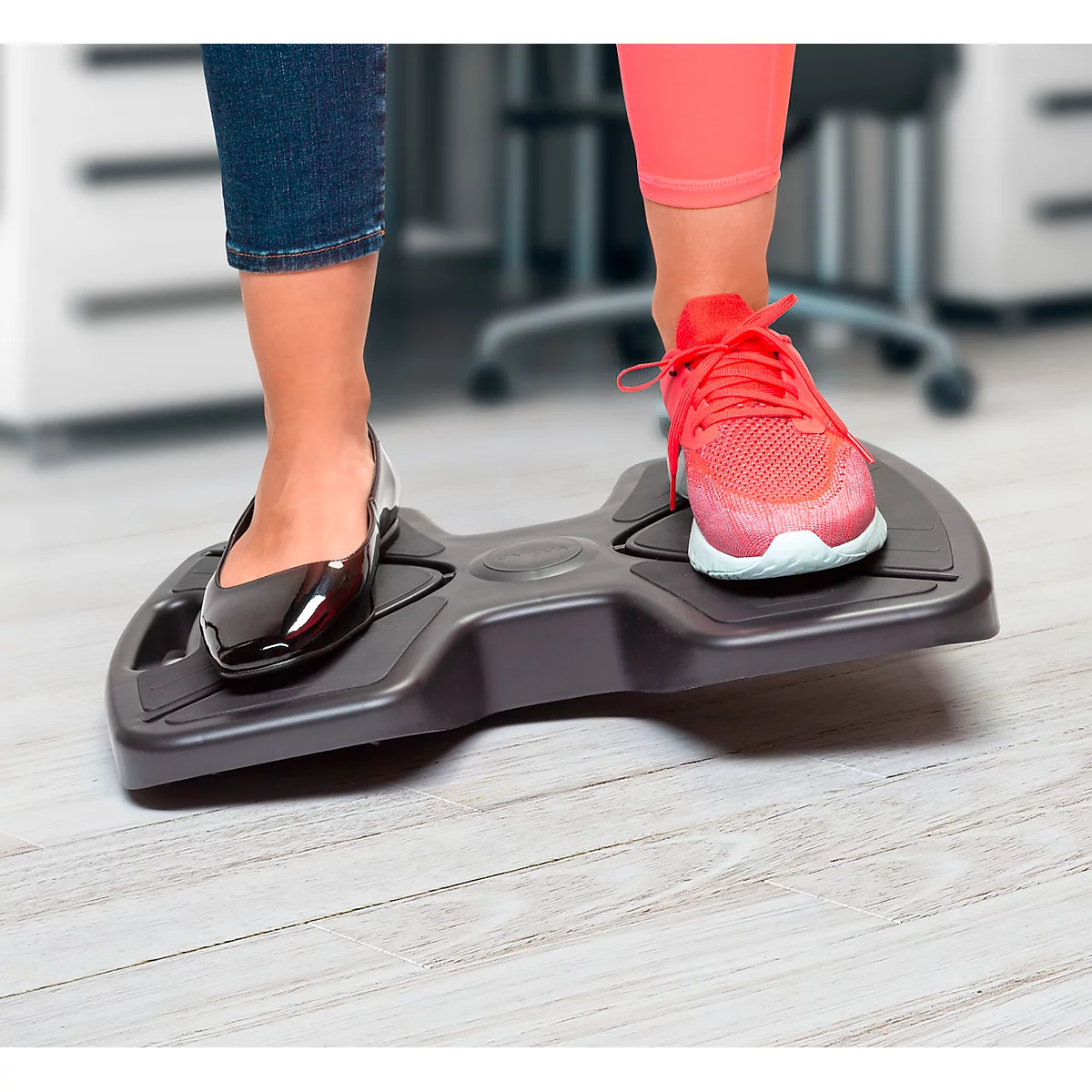 Voetsteun UPDOWN - ergonomisch - kantelbaar - zwart