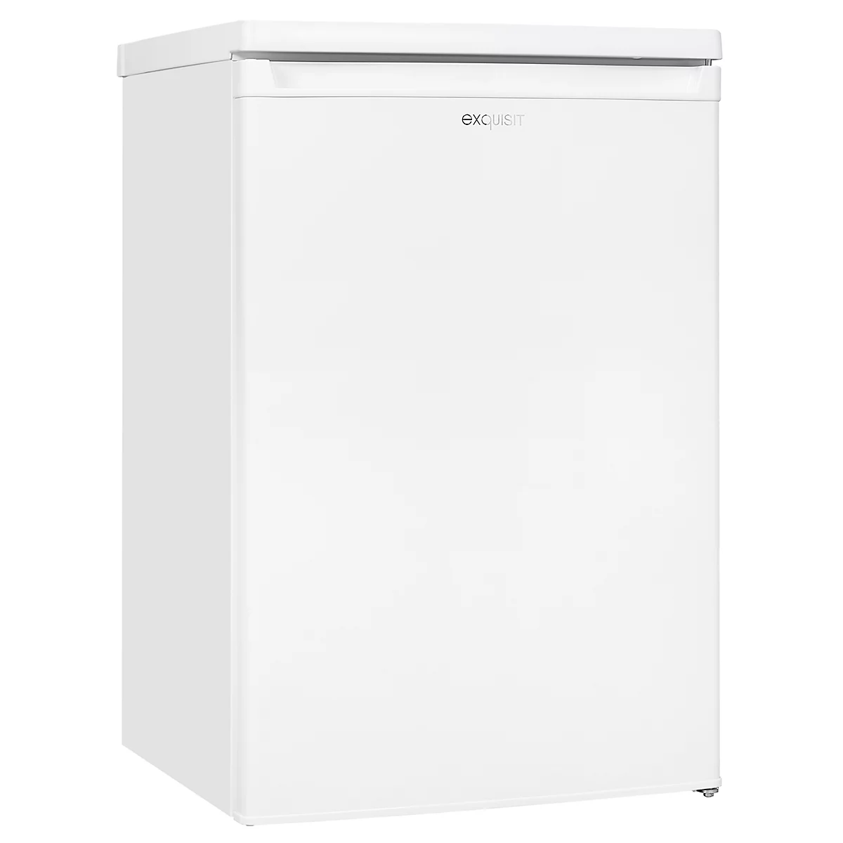 Vollraumkühlschrank exquisit KS16-4-E-040E, 100 W, 109 l, 40 dB, 2 Fächer/1 Kühlfach/1 Frischefach/3 Türfächer, B 550 x T 570 x H 855 mm, weiß