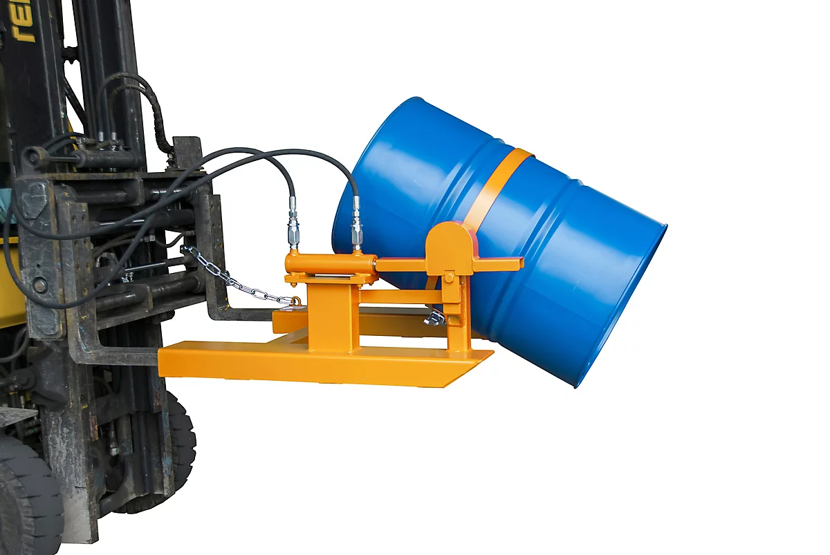 Volquete BAUER FD-H con cilindro de elevación, acero, ancho 1000 x fondo 1245 x alto 475 mm, naranja