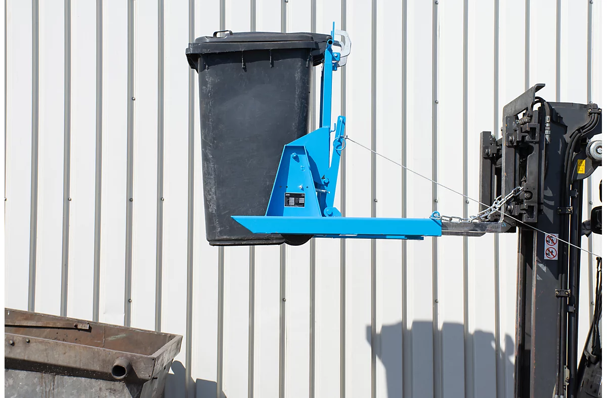 Volteador de contenedores de basura MK 120, azul lacado