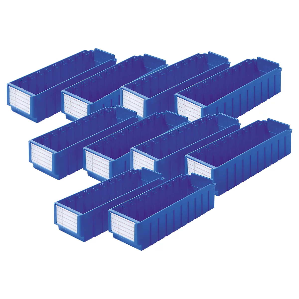 Voordeelset Stellingbakken RK 421 blauw 10 stuks 