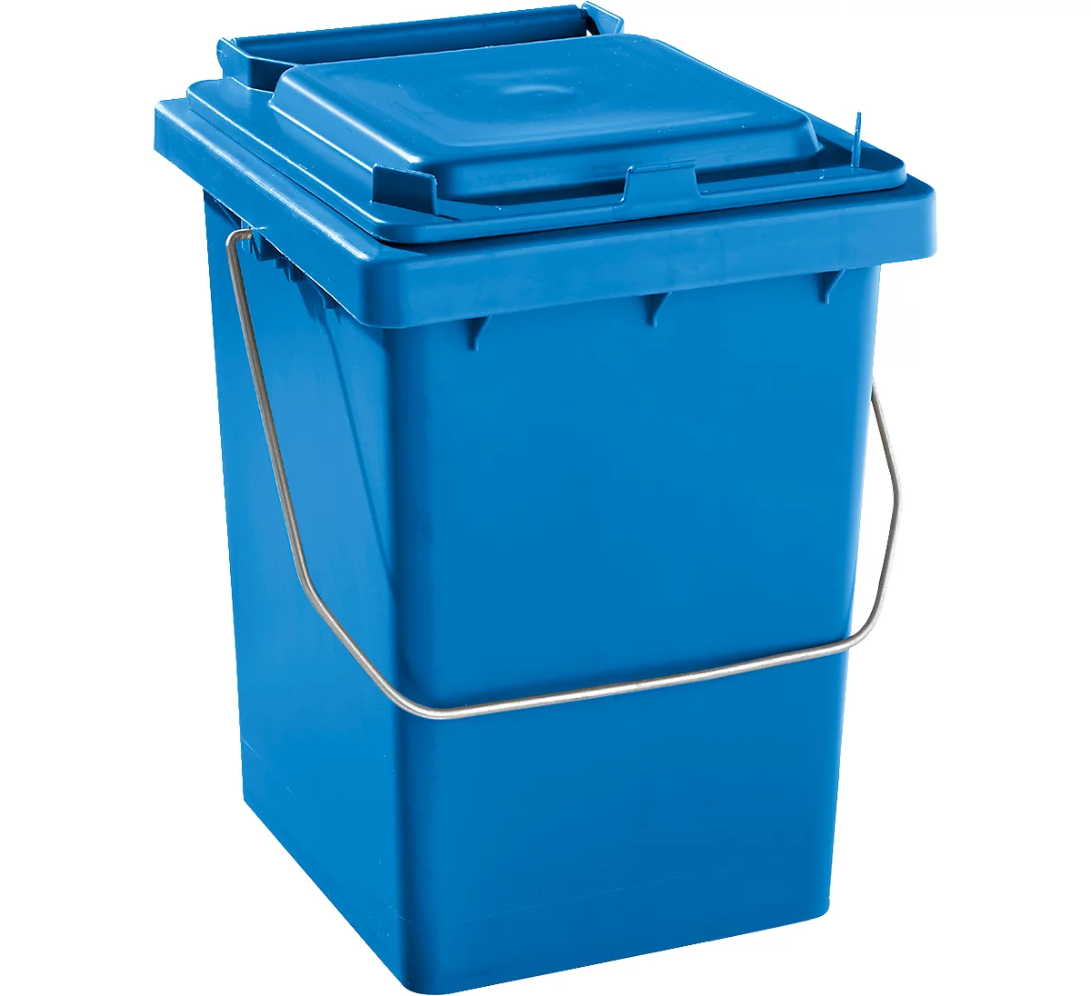 Voorsorteeremmer Mülli, B 175 x D 195 x H 300 mm, 10 liter, blauw
