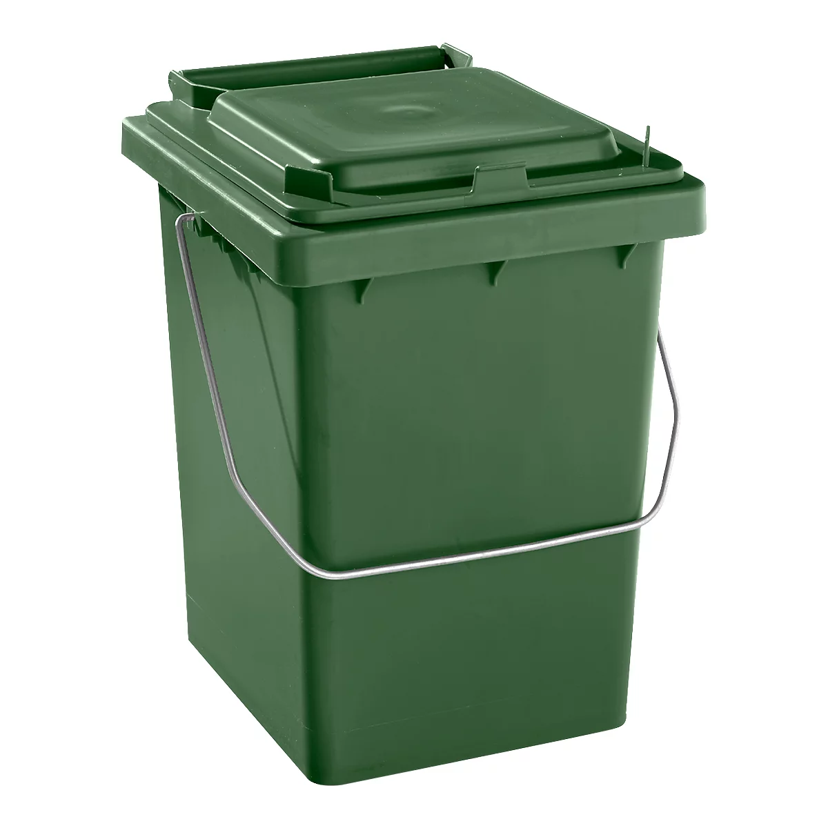 Voorsorteeremmer Mülli, B 175 x D 195 x H 300 mm, 10 liter, groen