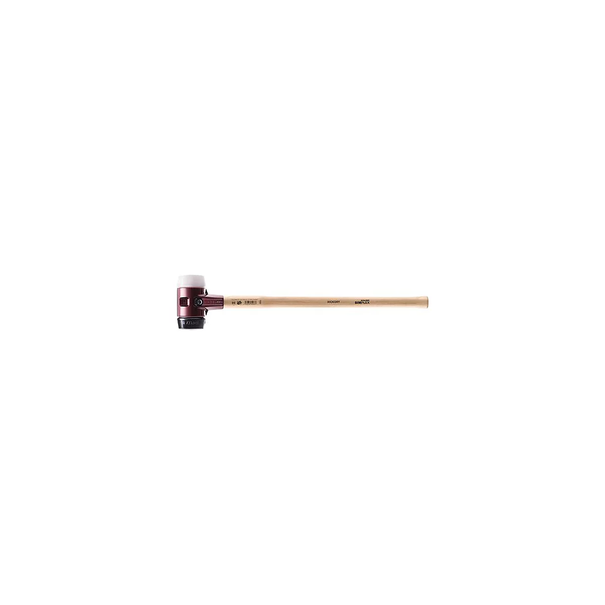 Vorschlaghammer SIMPLEX Kopf-Ø 80mm L.800mm Superplastik weiß/Gummi