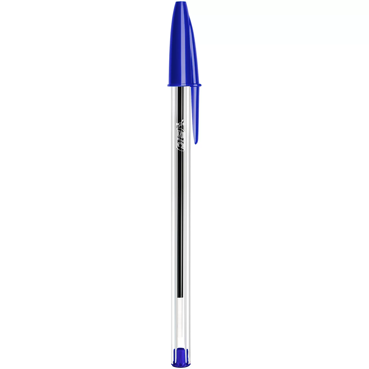 Vorteilspack Kugelschreiber mit Kappe BIC® Cristal® Original, 0,4 mm, blau, 100 Stück