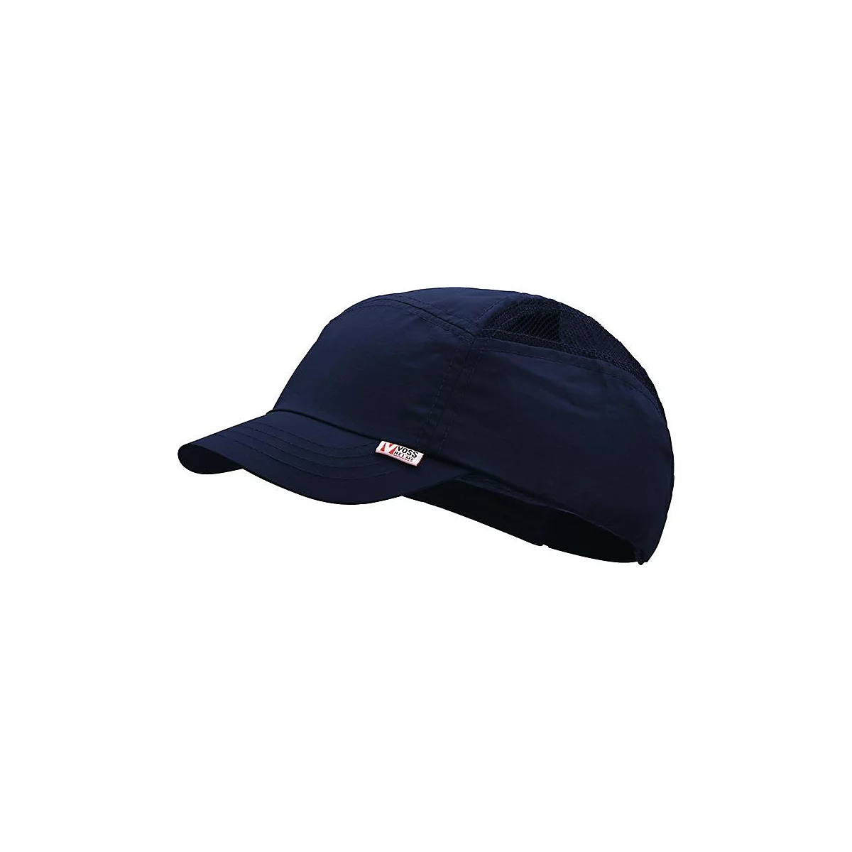 VOSS Anstoßkappe Cap modern style, EN 812:1997, Mikrofaser kobaltblau, Größe 52-63 cm, Schirmlänge 50 mm