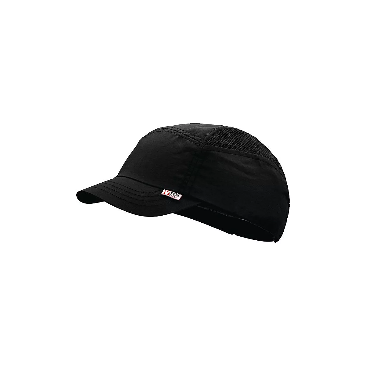VOSS Anstoßkappe Cap modern style, EN 812:1997, Mikrofaser schwarz, Größe 52-63 cm, Schirmlänge 50 mm