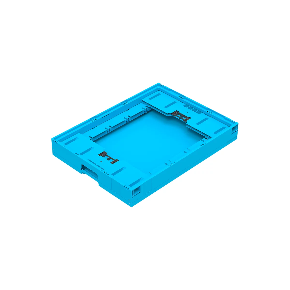 Vouwbak EURO 8622 V1- polypropeen - L 800 x B 600 x H 220 mm - 70 L - blauw