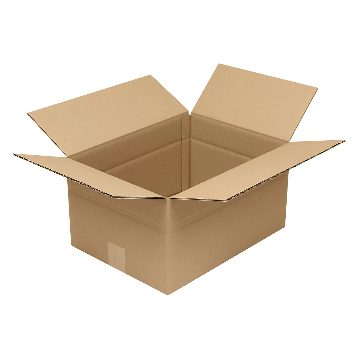 Vouwdoos enkele golf, golfkarton, bruin, ideaal voor Europallets, 390 x 290 mm