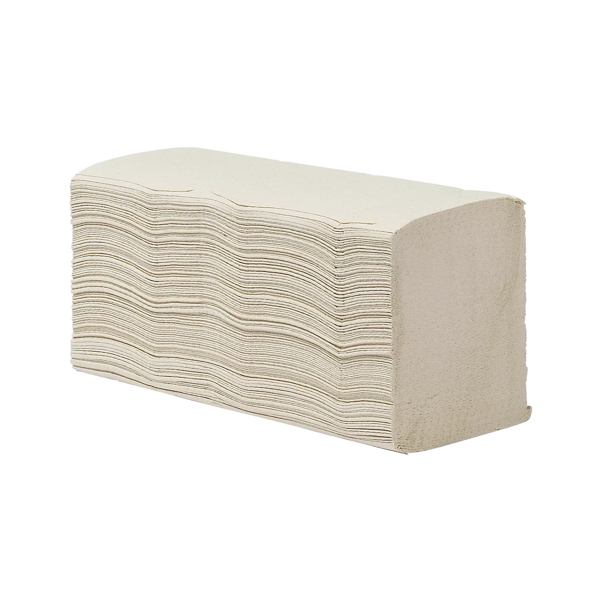 Vouwhanddoekjes, 2-laags, zigzag, naturel, 250 x 230 mm, 3750 vellen (15 x 250 st)