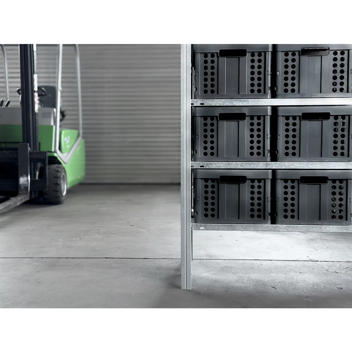 Vouwkrat voor inklapbare trolley CLAX, 46 l, zwart