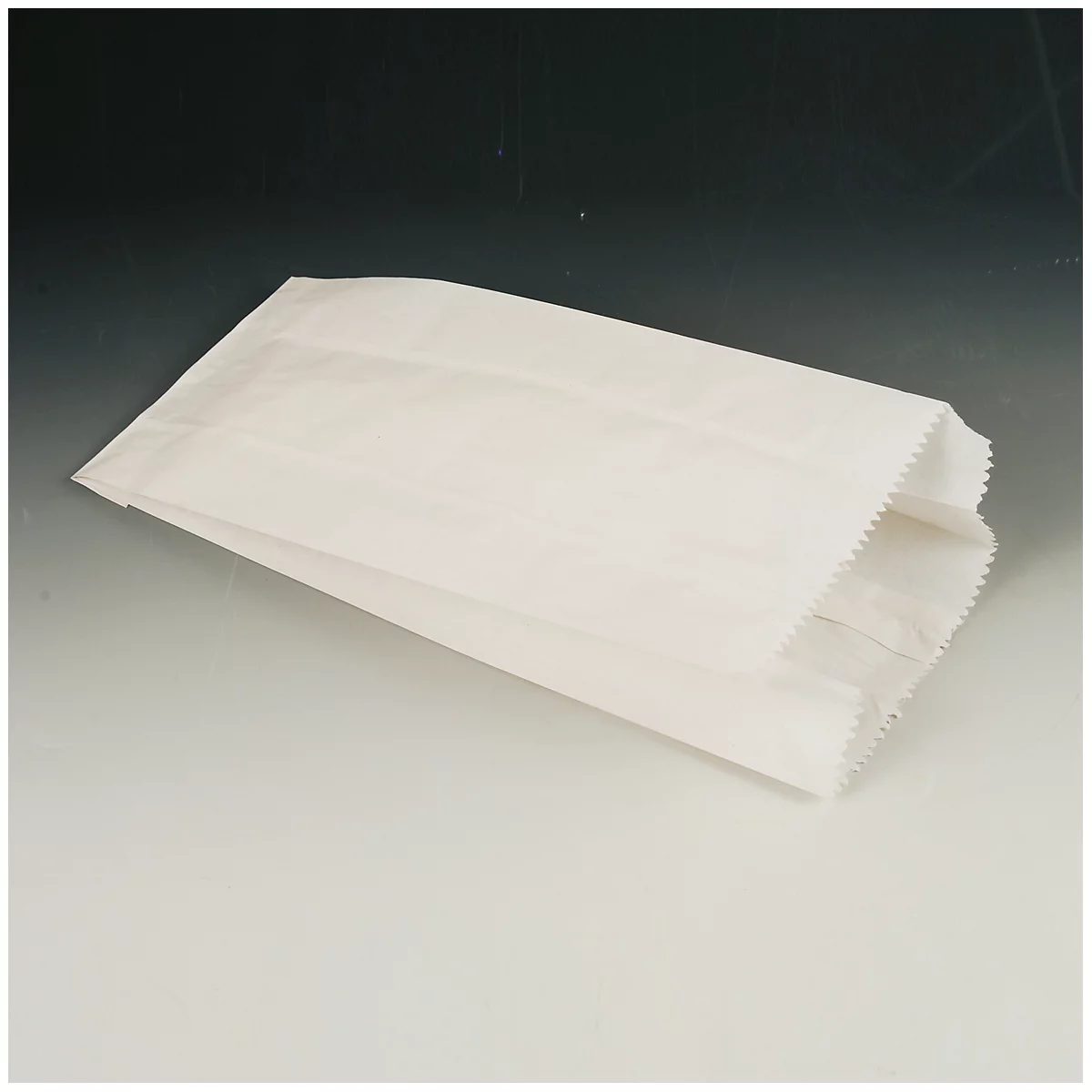 Vouwzakken Papstar, papier &amp; cellulose garen, wit, vulcapaciteit 1 kg, 240 x 110 x 60 mm, 1000 st.
