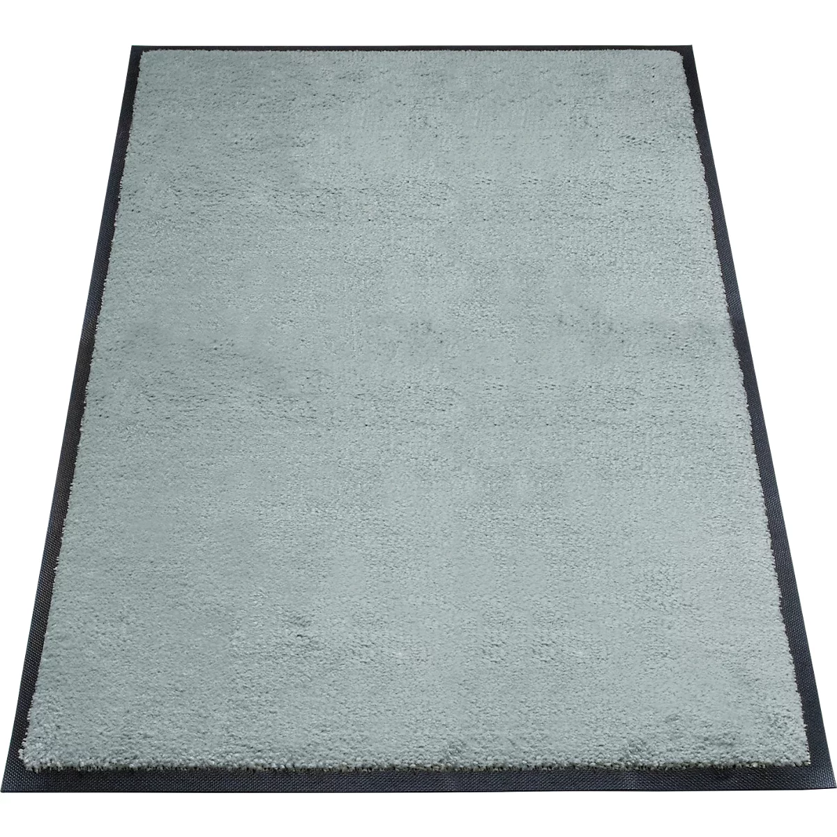 Vuilopvangmat miltex Eazycare Style - high twist nylon en Niltril rubber - antistatisch - UV-bestendig - afwasbaar - 800 x 1200 mm - azuurblauw