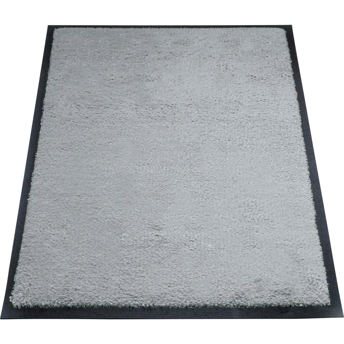 Vuilvangmat miltex Eazycare Style, hoekig, antistatisch, UV-bestendig, afwasbaar, high twist nylon &amp; niltril rubber, 600 x 850 mm, verkeersgrijs