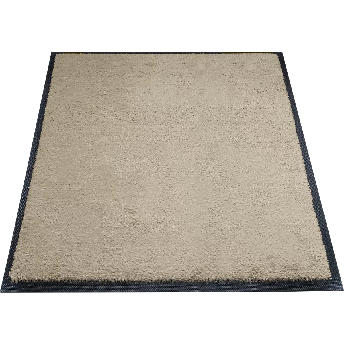 vuilvangmat miltex Eazycare Style, hoekig, antistatisch, UV-bestendig, afwasbaar, high twist nylon &amp; Niltril rubber, 750 x 850 mm, grijs beige