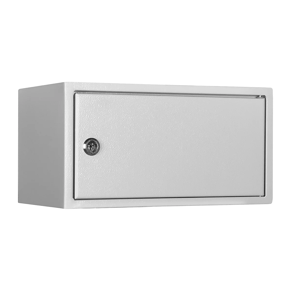 Waardevak WF 3, inhoud 9 l, deurscharnier rechts, cilinderslot met 2 sleutels, incl. verankeringsmateriaal, H 160 x B 300 x D 200 mm, lichtgrijs RAL 7035