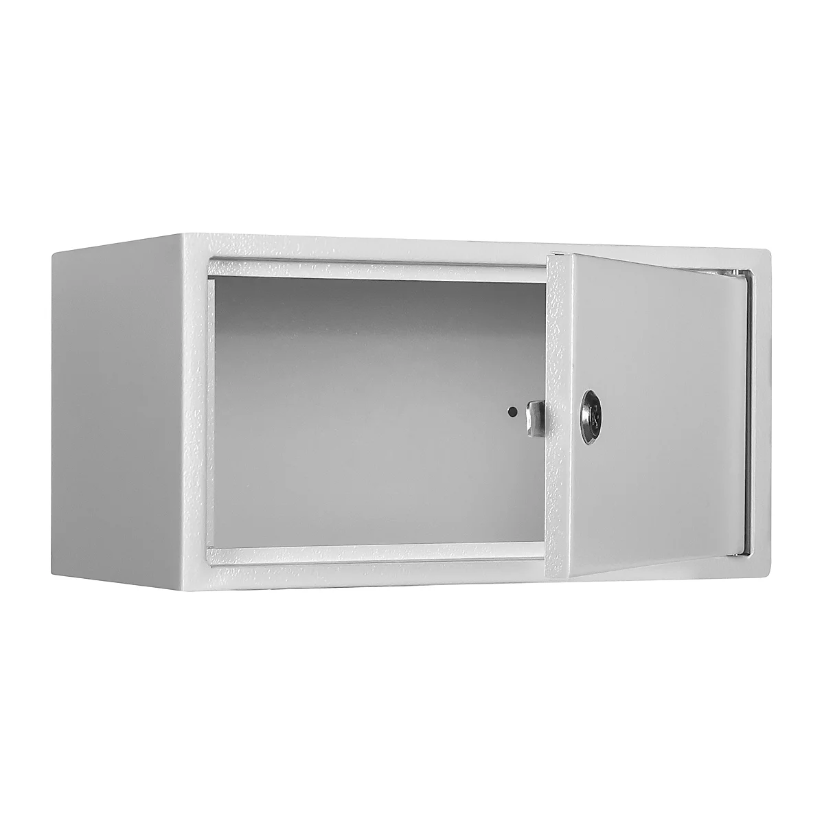 Waardevak WF 3, inhoud 9 l, deurscharnier rechts, cilinderslot met 2 sleutels, incl. verankeringsmateriaal, H 160 x B 300 x D 200 mm, lichtgrijs RAL 7035